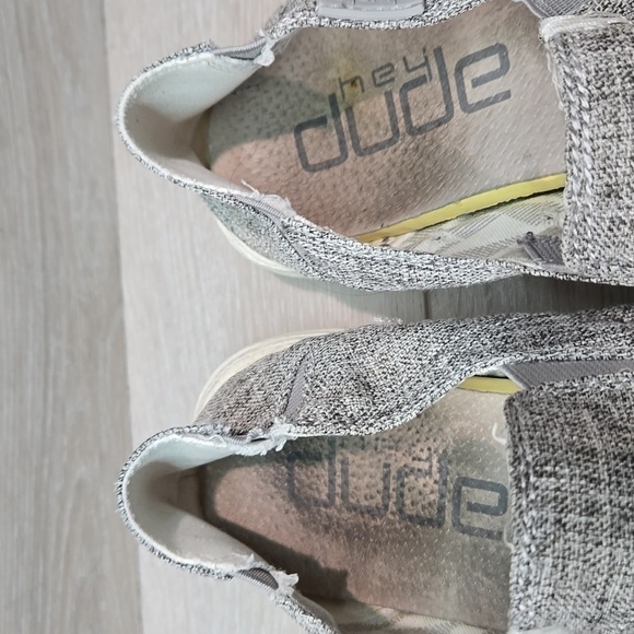 Hey Dude Mens Chan L Linen Iron Loafer Slip on shoes sz 9 - Picture 3 of 13